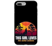 This Girl Loves Me Some Wolves Wolf Lover Gift For Girls Carcasa para iPhone 7 Plus/8 Plus