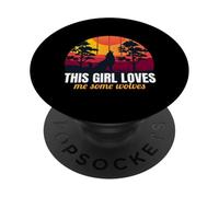 This Girl Loves Me Some Wolves Wolf Lover Gift For Girls PopSockets PopGrip Adhesivo