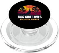 This Girl Loves Me Some Wolves Wolf Lover Gift For Girls PopSockets PopGrip para MagSafe