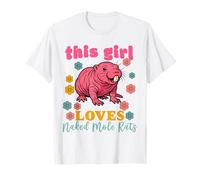 This Girl Loves Naked Mole Rat Lover Sand Puppy Mujeres Sobrina Camiseta