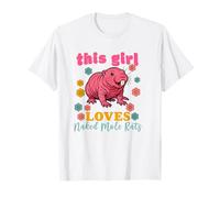 This Girl Loves Naked Mole Rat Lover Sand Puppy Mujeres Sobrina Camiseta