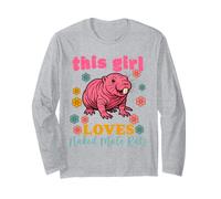 This Girl Loves Naked Mole Rat Lover Sand Puppy Mujeres Sobrina Manga Larga