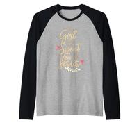This Girl, Sweet Tea & Jesus Tea Drinker Jesús Cita Camiseta Manga Raglan