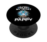 This Girl Who Kinda Stole My Heart She Calls Me Pappy Dad PopSockets PopGrip Adhesivo