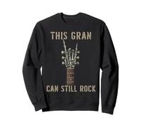 This Gran Still Rock On Skeleton Hand Guitar Birthday Sudadera