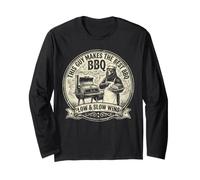 This Guy Makes The Best BBQ Funny Bear Barbacoa Manga Larga