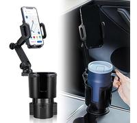 This Hill - Soporte de Vaso para Coche, Base Ajustable con Soporte para teléfono, rotación de 360°, Soporte para teléfono Celular Compatible con iPhone/Samsung Todos los teléfonos Inteligentes