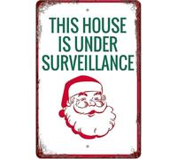 This House Is Under Surveillance Aluminum Sign Funny Wall-Art Home Kitchen Bathroom Porch Decor 8 X 12 in