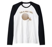 This How I Roll Dung Beetle Camiseta Manga Raglan