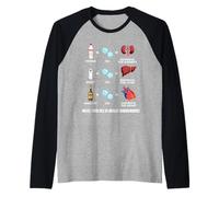 This Ice is Really Dangerous Divertido Alcohol. Camiseta Manga Raglan