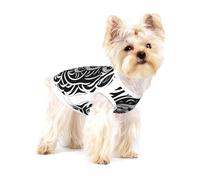 This is a Snake Small Pet Cotton Vest M Full Print Dog Cat Soft Breathable Elastic Apparel Daily Party Outfit
