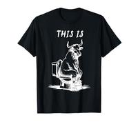 This Is BullShit Funny Cow Toilet Humor Chistes Hombres Mujeres Camiseta