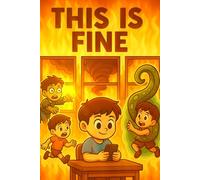 THIS IS FINE (Calm Boy Edition): A Funny Cartoon Notebook for Boys Who Keep Their Cool in Total Chaos - Glossy Cover, Lined Pages