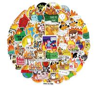 This is Fine Dog Aufkleber Set 50 Stück Niedlich Deko für Auto Laptop Skateboard Fahrrad Moped Motorrad Fahrrad Computer,Geeignet für Erwachsene Kinde