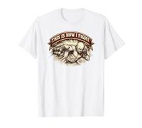 This is How I Fight Entrenamiento Gimnasio Combate Regalo Camiseta gráfica económica, Hombre, Blanco, XL