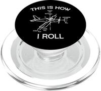 This Is How I Roll Airplane Aircraft Pilot Flying Plane Gift PopSockets PopGrip para MagSafe