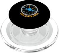 This Is How I Roll Airplane Pilot Shirt Aviation PopSockets PopGrip para MagSafe