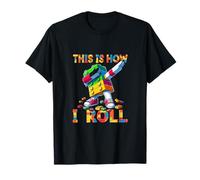 This Is How I Roll Funny Blocks Brick Master Builder Dabbing Camiseta