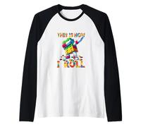 This Is How I Roll Funny Blocks Brick Master Builder Dabbing Camiseta Manga Raglan