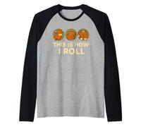 This Is How I Roll Funny Highland Cow, Retro Western Camiseta Manga Raglan