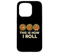This Is How I Roll Funny Highland Cow, Retro Western Carcasa para iPhone 15 Pro
