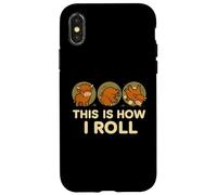 This Is How I Roll Funny Highland Cow, Retro Western Carcasa para iPhone X/XS