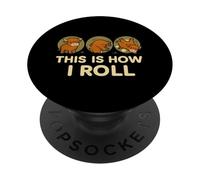 This Is How I Roll Funny Highland Cow, Retro Western PopSockets PopGrip Adhesivo