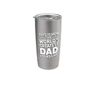 This Is How The World's Greatest Dad Looks Like Vaso térmico de acero inoxidable de doble pared