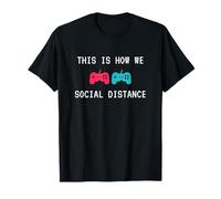 This Is How We Social Distance Anti Social Introverts Gamer Camiseta