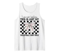 This Is Just My Volleyball Mom Voice Mamá Día de la Madre Camiseta sin Mangas