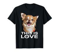 This Is Love Chihuahua Chiwawa Dog Lover Mom Dad Camiseta