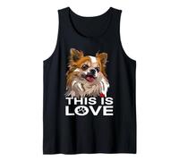 This Is Love Chihuahua Perro De Pelo Largo Chiwawa Lover Camiseta sin Mangas