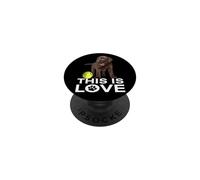 This Is Love Chocolate Lab Dog Brown Labrador Retriever Love PopSockets PopGrip Adhesivo