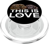 This Is Love Chocolate Lab Dog Brown Labrador Retriever Love PopSockets PopGrip para MagSafe
