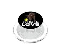 This Is Love Chocolate Lab Dog Brown Labrador Retriever Love PopSockets PopGrip para MagSafe