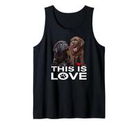 This Is Love Chocolate Lab Dog Labrador Retriever, Amante de los Perros Camiseta sin Mangas