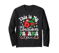 This is My 67 Christmas Pajama Shirt Six Seven Funny Meme Manga Larga