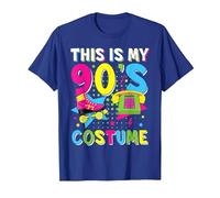 This Is My 90's Costume 1990s 90s Party Vintage Disco Camiseta, Hombre, Azul Real, XXL