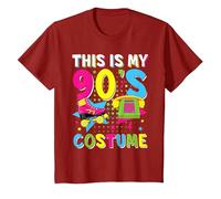 This Is My 90's Costume 1990s 90s Party Vintage Disco Camiseta, Niños, Arándano, 2 años