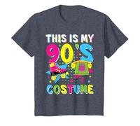 This Is My 90's Costume 1990s 90s Party Vintage Disco Camiseta, Niños, Azul Jaspeado, 6 años