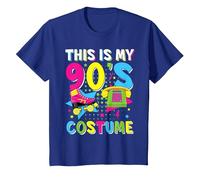 This Is My 90's Costume 1990s 90s Party Vintage Disco Camiseta, Niños, Azul Real, 6 años