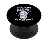 This Is My Anime - Camisa de Pijama Divertida para Amantes del Anime PopSockets PopGrip Adhesivo