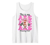 This Is My Axe Throwing Shirt Hacha Thrower Girl Mom Coquette Camiseta sin Mangas