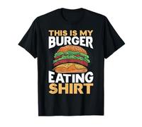 This Is My Burger Eating Shirt Hamburger Eater Food Lover Camiseta