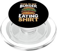 This Is My Burger Eating Shirt Hamburger Eater Food Lover PopSockets PopGrip para MagSafe