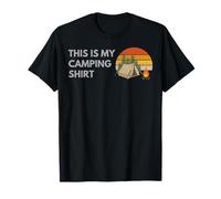This Is My Camping Outfit Funny Camping Dad Minimalista Camiseta