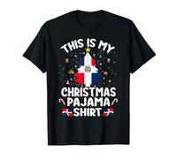 This Is My Christmas - Camisa de Pijama con Bandera Dominicana Camiseta