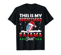 This Is My Christmas Pajama American Football USA Flag Xmas Camiseta