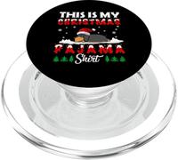 This Is My Christmas Pajama Dachshund Dog Funny Xmas PopSockets PopGrip para MagSafe