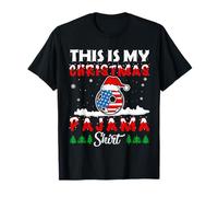 This Is My Christmas Pajama Soccer Football America Flag Camiseta